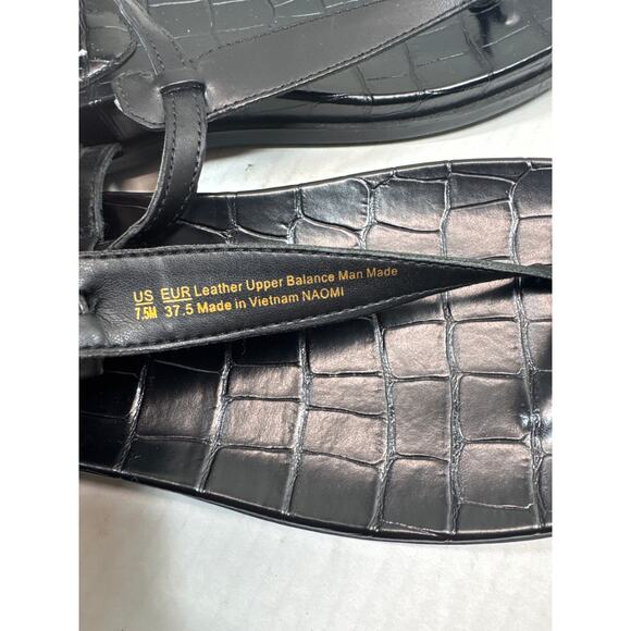 Sam Edelman Naomi Black Slip On Open Toe Adjustable Ankle Straps Sandals Sz 7.5 - Picture 6 of 6